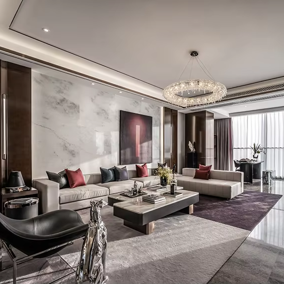 Interior Design Layout - Sanhai Light تصميم داخلي، رسم البناء،