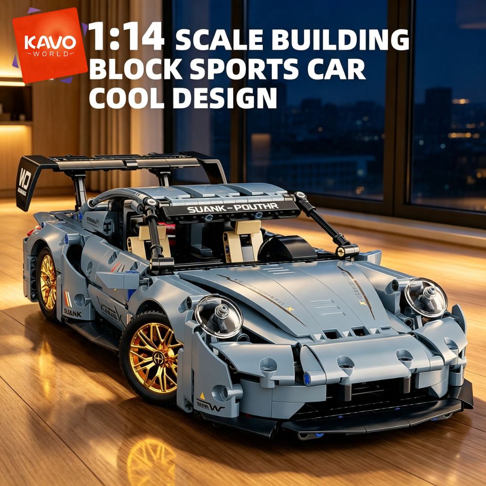 Interior Design Build - مجموعة ألعاب البناء KAVOWORLD 973 قطعة،